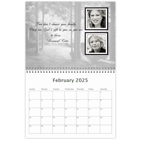 Family Calendar By Patricia W Feb 2025