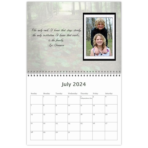 Family Calendar By Patricia W Jul 2024