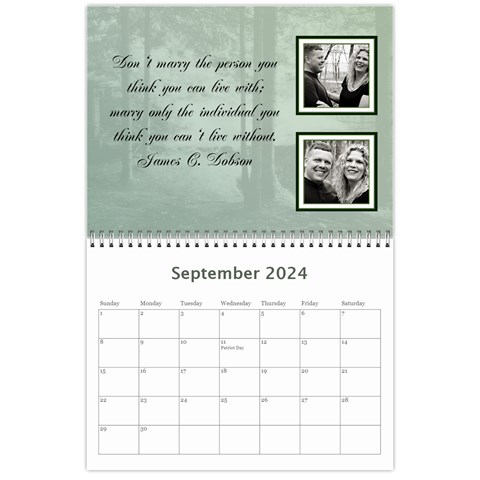 Family Calendar By Patricia W Sep 2024
