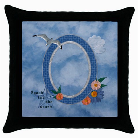 Reach For The Stars Throw Pillow Case By Lil Front