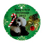 Panda Baby - Round Ornament (Two Sides)