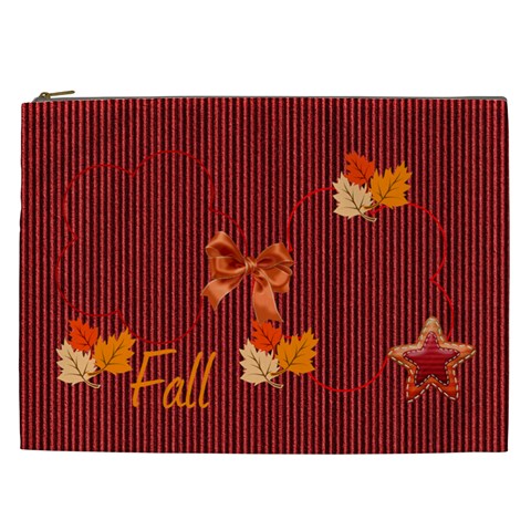 Fall Cosmetic Bag (xxl) By Elena Petrova Front