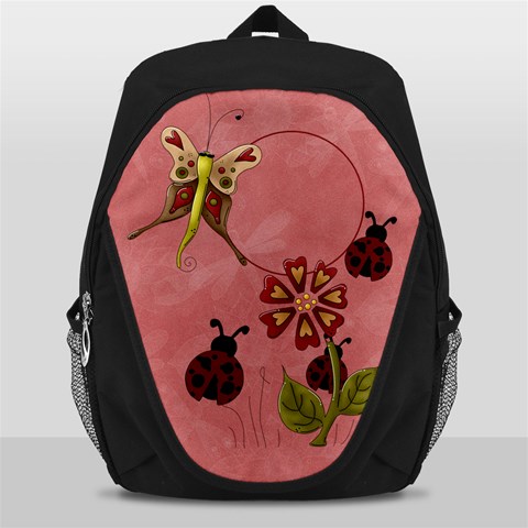 Bugs Backpack Bag By Elena Petrova Front