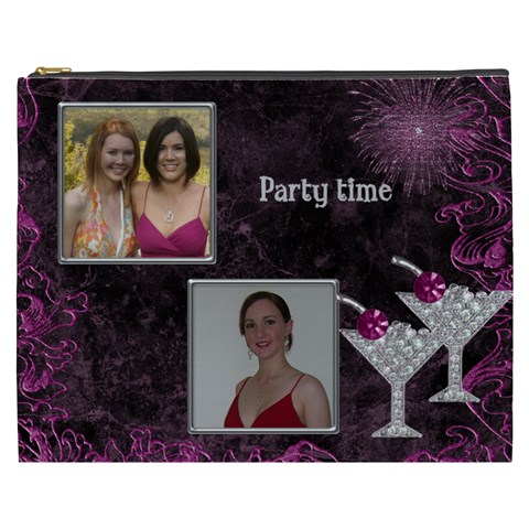 Party Time Cosmetic Bag (xxxl) By Deborah Front
