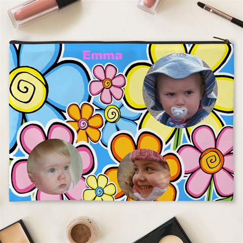 Little Petal Cosmetic Bag (xxxl) By Deborah Back