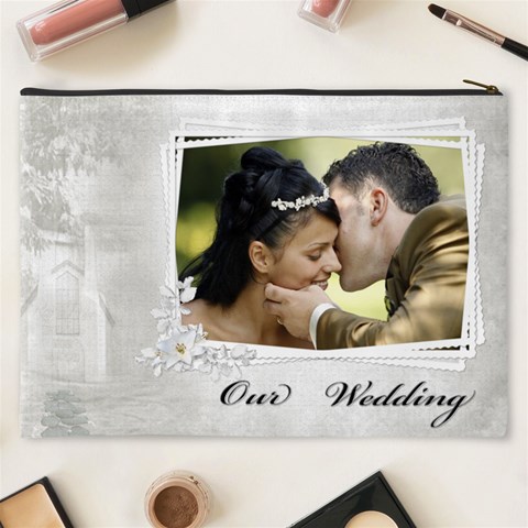 Our Wedding Cosmetic Bag (xxxl) By Deborah Back