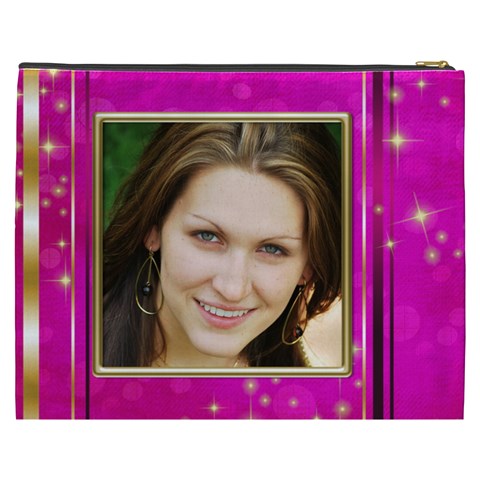 Pink Party Cosmetic Bag (xxxl) By Deborah Back