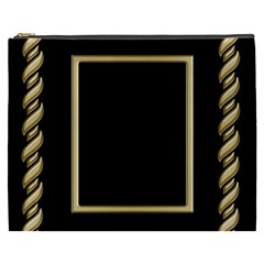 Black and Gold Cosmetic Bag (XXXL) Black and Gold Cosmetic Bag (XXXL)
