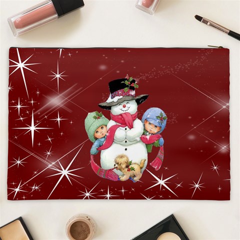 Christmas Collection Cosmetic Bag (xxl) By Picklestar Scraps Back