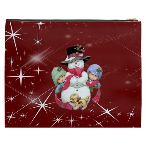 Christmas Collection Cosmetic Bag (xxxl) By Picklestar Scraps Back