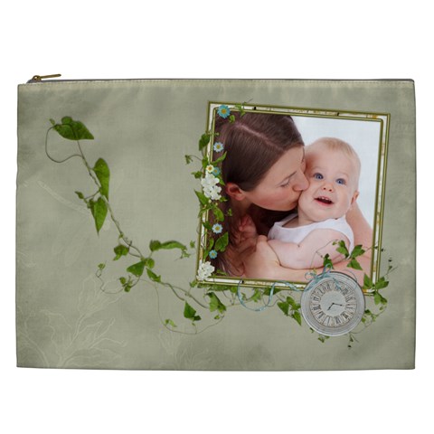 Timeless Cosmetic Bag (xxl)  By Picklestar Scraps Front