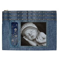 Studded Denim XXL Cosmetic Bag (7 styles) - Cosmetic Bag (XXL)