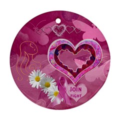 Breast Cancer Awareness Round ornament - Ornament (Round)