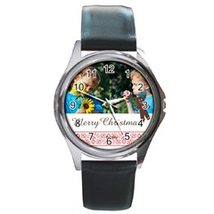 xmas - Round Metal Watch