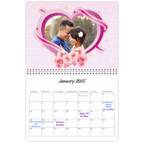 Aj Calendar By Marisa Russo Jan 2015