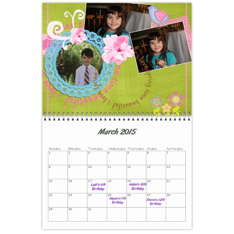 Aj Calendar By Marisa Russo Mar 2015