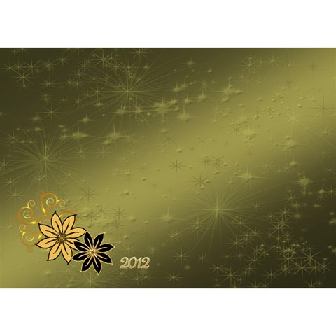 Merry Christmas 2012 3d Card Template By Ellan Back