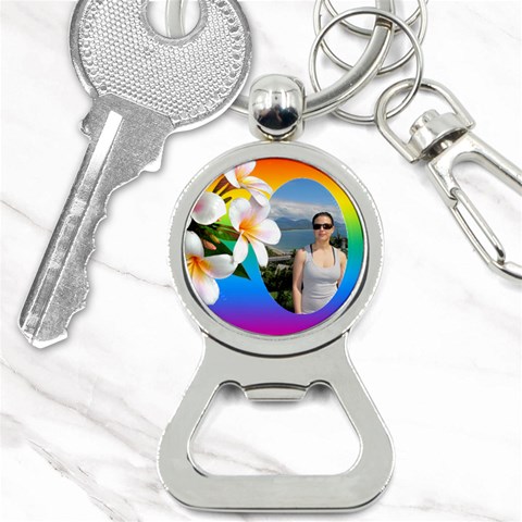 Tropical Bottle Opener Key Chain By Deborah Front