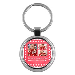 merry christmas - Key Chain (Round)