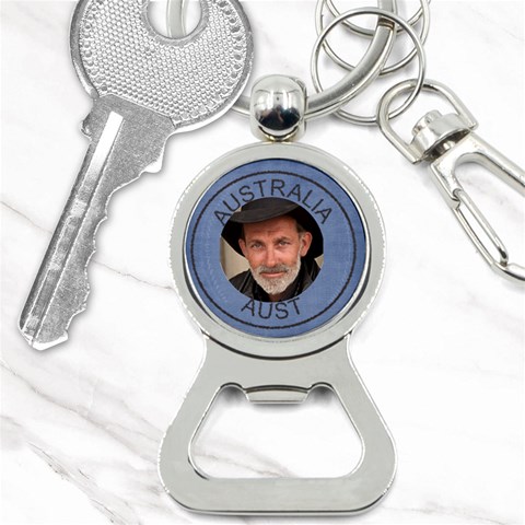 Aust Bottle Opener Key Chain By Deborah Front