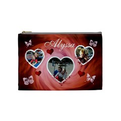 Cosmetic Bag (Medium) - Hearts & Butterflies (7 styles)