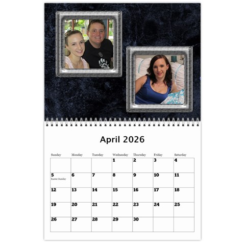 Marble 11x8 5 Wall Calendar By Deborah Apr 2026