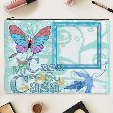 Mi Casa Xxxl Cosmetics Bag By Catvinnat Front