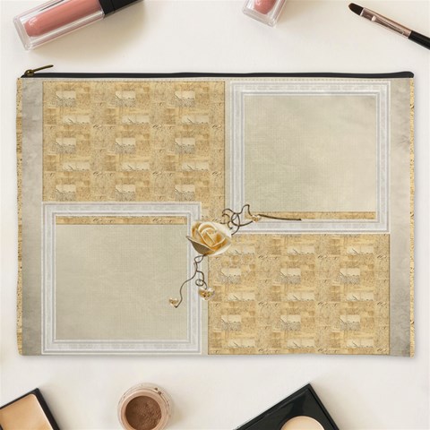 Rose Xxxl Cosmetics Bag By Catvinnat Front