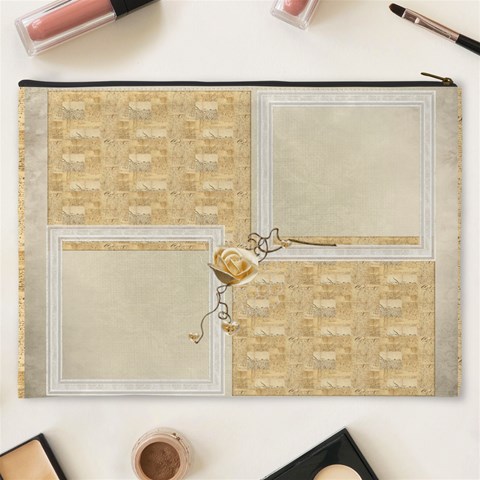 Rose Xxxl Cosmetics Bag By Catvinnat Back