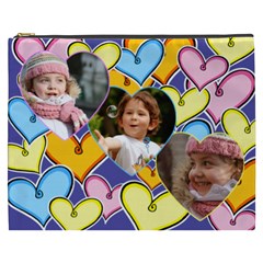 Hearts Cosmetic Bag XXXL - Cosmetic Bag (XXXL) Hearts Cosmetic Bag XXXL - Cosmetic Bag (XXXL)