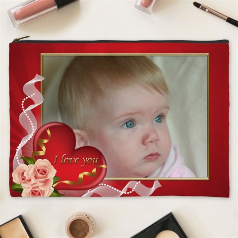 Love You Cosmetic Bag Xxxl By Deborah Front