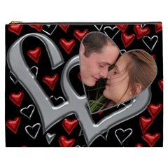 Hearts Cosmetic Bag XXXL - Cosmetic Bag (XXXL) Hearts Cosmetic Bag XXXL - Cosmetic Bag (XXXL)
