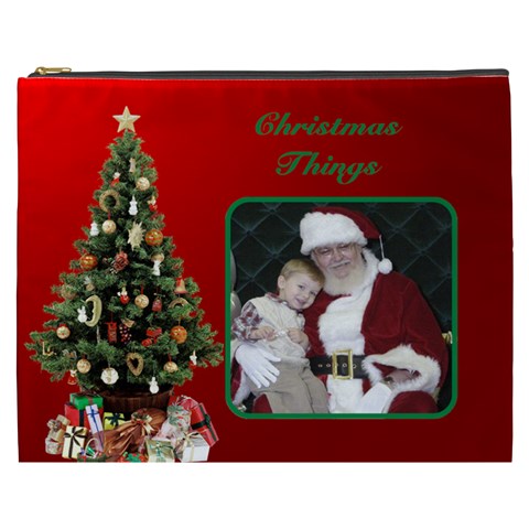 Christmas Things 2 Cosmetic Bag Xxxl By Deborah Front