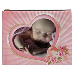 Pink Heart Cosmetic Bag XXXL - Cosmetic Bag (XXXL) Pink Heart Cosmetic Bag XXXL - Cosmetic Bag (XXXL)