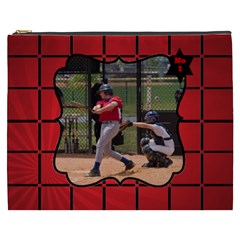 Black and Red Cosmetic Bag XXXL - Cosmetic Bag (XXXL) Black and Red Cosmetic Bag XXXL - Cosmetic Bag (XXXL)