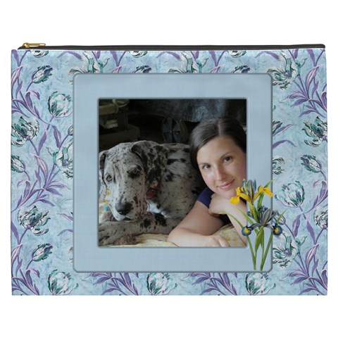 Wild Iris Cosmetic Bag Xxxl By Deborah Front