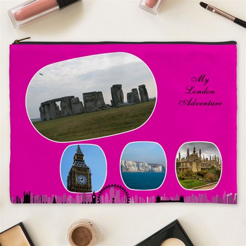 My London Cosmetic Bag Xxxl By Deborah Front