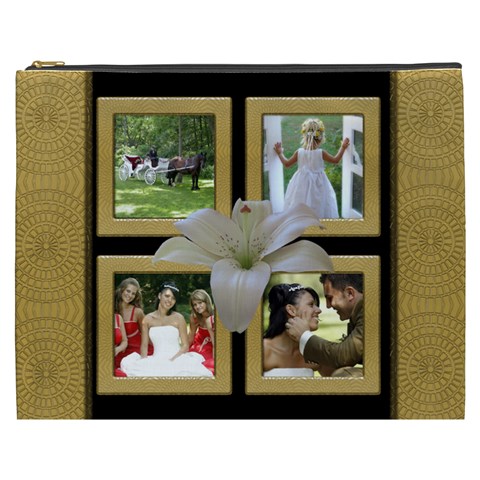 Our Wedding Cosmetic Bag Xxxl By Deborah Front