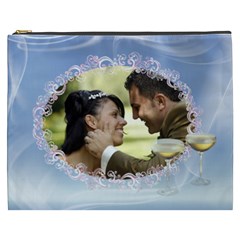 Misty Blue Cosmetic Bag XXXL - Cosmetic Bag (XXXL)