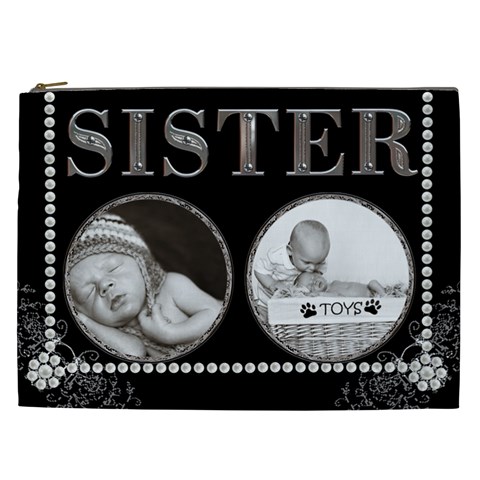 Sister Xxl Cosmetic Bag By Lil Front