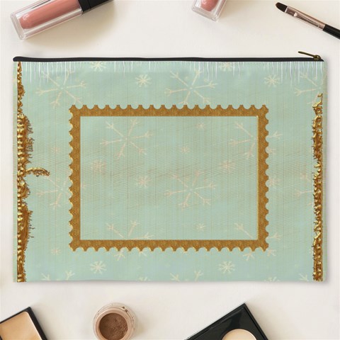Away In A Manger Xxxl  Gift Cosmetics Bag By Catvinnat Back