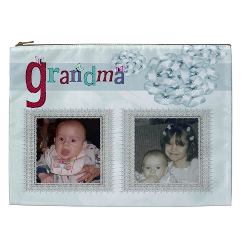 Blue Grandma Cosmetic Bag (xxl) 2 Sides By Kim Blair Front