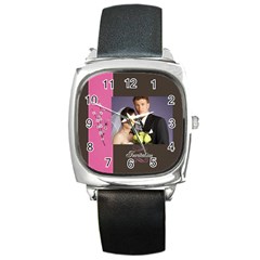 wedding - Square Metal Watch