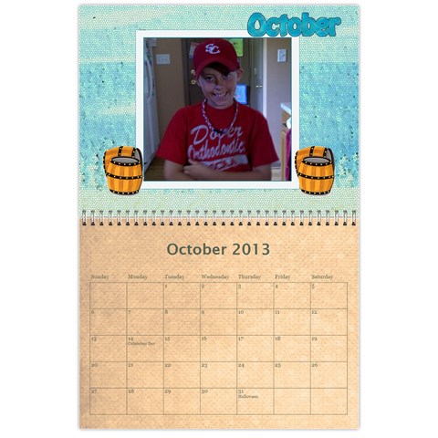 2013 Calendar By Melissa Oct 2013