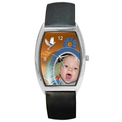 Paradise Barrel Style Metal Watch By Lil Front
