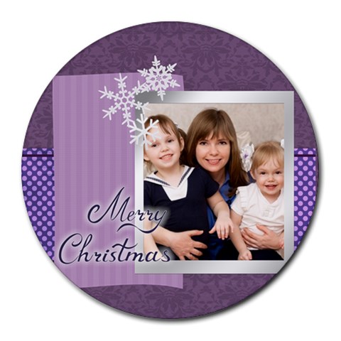Kids By Joely 8 x8  Round Mousepad - 1