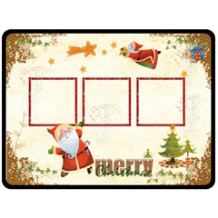 Merry Christmas Extra Large Fleece Blanket - Fleece Blanket (Large)