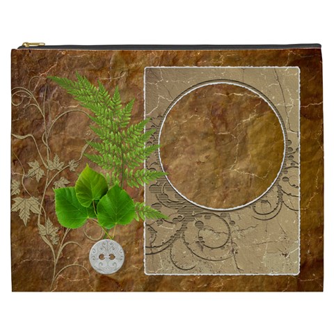 Vintage Grunge Xxxl Cosmetic Bag By Lil Front