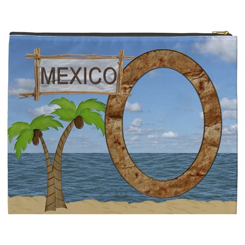 Mexico Xxxl Cosmetic Bag By Lil Back