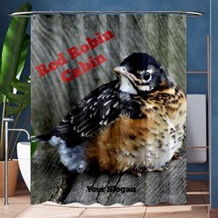 robin shower curtain - Shower Curtain 60  x 72  (Medium)